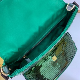 FENDI 97 Большая сумка с вышитыми золотыми металлическими пайет