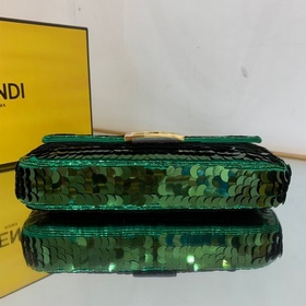 FENDI 97 Большая сумка с вышитыми золотыми металлическими пайет