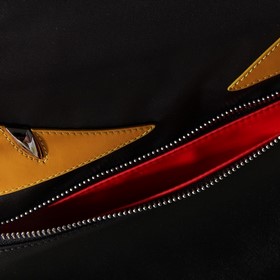 FENDI Рюкзак из нейлона с кожаными вставками С вставкой виде гла