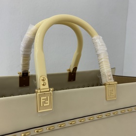 FENDI Новая модель большая сумка с двумя ручками, жесткий органи