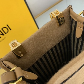 FENDI Мини-сумка через плечо из кожи черепахового цвета Милая Св