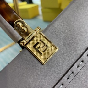 Сумка FENDI Большая Серый Средний размер Ручка с двойным ушком Т