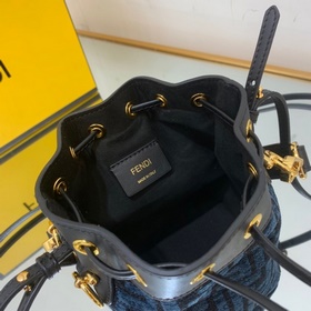 FENDI  Новая сумка FF из шенилла Классическая сумка-ведро с узор