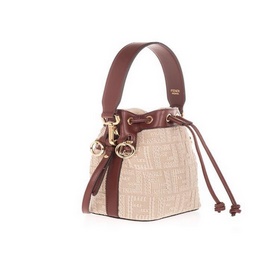 FENDI  Классическая уникальная сумка-бакет с вышитым логотипом F