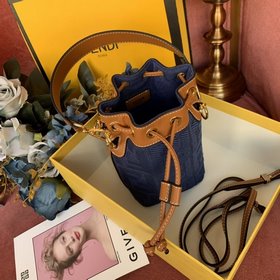 Новая сумка FENDI в форме ведерка С шнурком и фирменными деталями