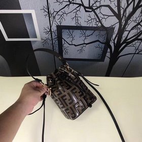 FENDI Мини-сумка с тиснением из кожи бычка, вдохновленная дизайно