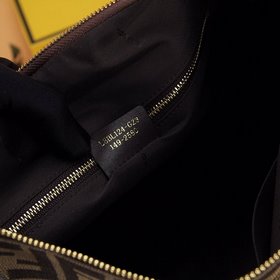 Мужская сумка FENDI из ткани F Модель： 6511 (большой) Коричневая