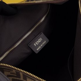 Мужская сумка FENDI из ткани F Модель： 6511 (большой) Коричневая