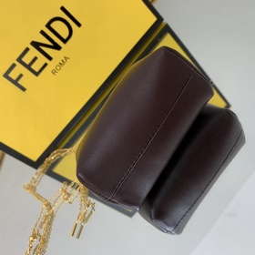 FENDI Мини-размер, кофейный цвет Новая модель First Первая модел