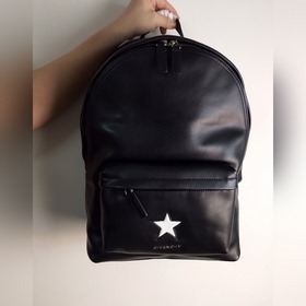 Givenchy Кожаный рюкзак (белая звезда) Первый слой кожи, высокок