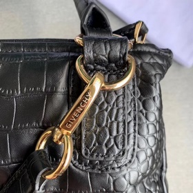 Givenchy Кожа с тиснением под кожу крокодила, золотая фурнитура,
