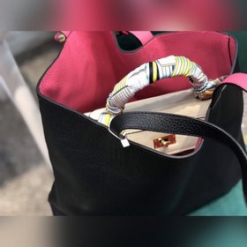 Hermès Двусторонняя сумка, которую можно сгибать как угодно. Кожа