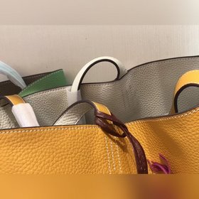 Hermès Двусторонняя сумка, которую можно сгибать как угодно. Кож