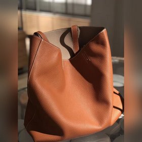 Hermès Двусторонняя сумка, которую можно сгибать как угодно. Кож