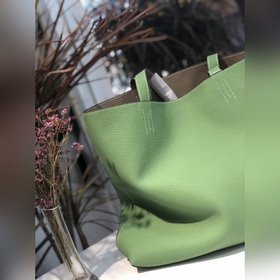 Hermès Двусторонняя сумка, которую можно сгибать как угодно. Кож