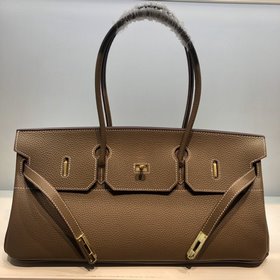 Hermes, земляный цвет, одноплечевая сумка, кожа на заказ, , высок
