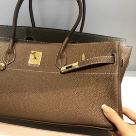 Hermes, земляный цвет, одноплечевая сумка, кожа на заказ, , высок