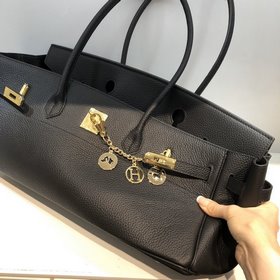 Hermès Черный одноплечевой рюкзак &nbsp;сумка Кожа на заказ [