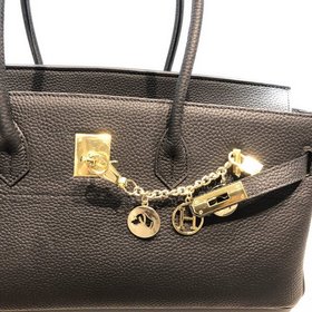 Hermès Черный одноплечевой рюкзак &nbsp;сумка Кожа на заказ [