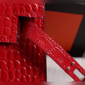Hermès Kelly второго поколения с крокодиловым узором, идеальная ф