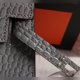 Hermès Kelly второго поколения с крокодиловым узором, идеальная ф