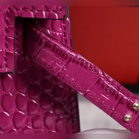 Hermes Kelly второго поколения с крокодиловым узором, идеальная ф