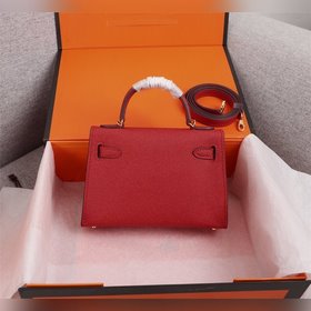 Hermès (золотая и серебряная застежка) Kelly Mini 19 см второго п
