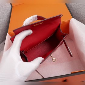 Hermès (золотая и серебряная застежка) Kelly Mini 19 см второго п