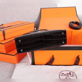 Hermès второго поколения с крокодиловым узором, идеальная форма, 