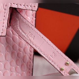 Hermès Kelly второго поколения с крокодиловым узором, идеальная ф