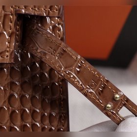Hermès Kelly второго поколения с крокодиловым узором, идеальная ф