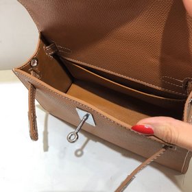 Hermès Новая модель Kelly Импортная кожа с отпечатками ладоней, 