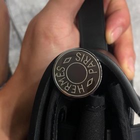 Hermès 31 см, черный (универсальная версия для мужчин и женщин, с