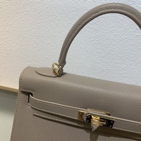 Hermès Сумка Kelly из мягкой телячьей кожи с зернистой текстурой