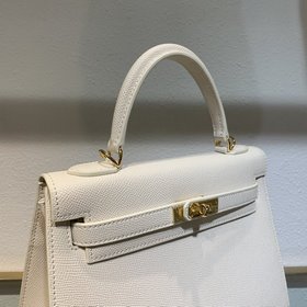 Hermès Сумка Kelly из мягкой телячьей кожи с зернистой текстурой