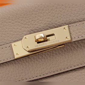 Hermès {Слоновая кость с золотой застежкой} Сумка Kelly Princess