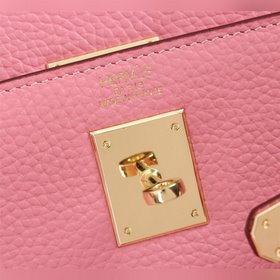 Hermès {Sakura Pink Gold Buckle} Сумка Kelly Princess Три размер