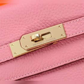 Hermès {Sakura Pink Gold Buckle} Сумка Kelly Princess Три размер