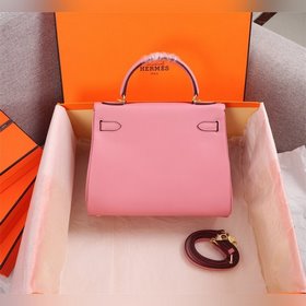 Hermès {Sakura Pink Gold Buckle} Сумка Kelly Princess Три размер