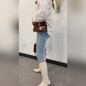 Hermès 【 mini Kelly второго поколения】Двухцветная кожа с текстуро