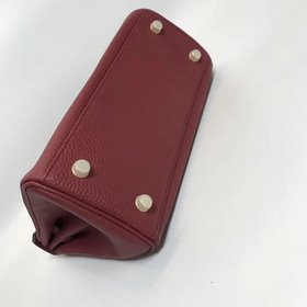 Hermès Kelly Wine Red Natural Color Line Размер： 2528 см Номер： 