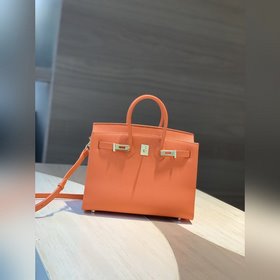Hermès &amp;nbsp; Оранжевый Birkin 25 см с внешними швами Визуаль