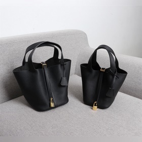 Hermès (черная золотая застежка) Корзина для продуктов Picotin 1