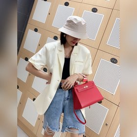 Hermès Kelly 25 см, 28 см, с отпечатком ладони, кожа Epsom, золот