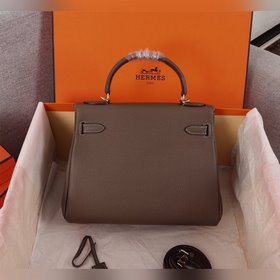 Hermès {каки с золотой застежкой} Сумка Kelly Princess Три разме