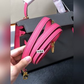 Hermès Kelly Персиковый/серо-бежевый Kelly Первый слой кожи Мягк