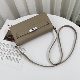 Hermès в подарочной коробке Двусторонняя сумка Kelly с кошельком 