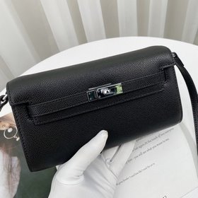 Hermès в подарочной коробке Двусторонняя сумка Kelly с кошельком