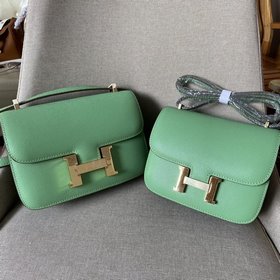 Hermès 【Сумка с узором ладони】 Двухцветная кожа с отпечатками лад