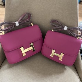 Hermès 【Сумка с отпечатком ладони】 Кожа с отпечатками ладони золо